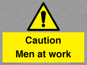 Caution Men at work